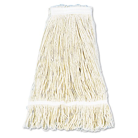 Boardwalk Pro Loop Web/Tailband Wet Mop Head, Cotton, 24oz, White, PK12 BWK424CCT